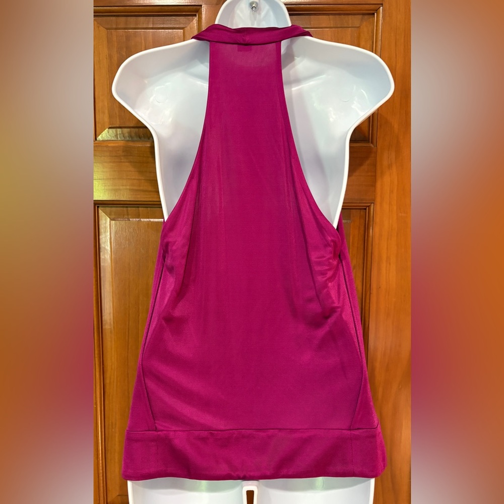 Diane Von Furstenberg Fuchsia Sleeveless Blouse - Picture 5 of 9